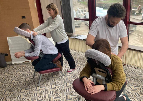 Shiatsu sur chaise